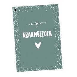Maternity visit fill-in cards 25 pers. - Green