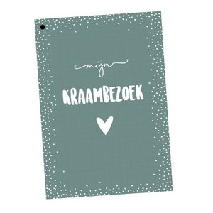 Maternity visit fill-in cards 25 pers. - Green