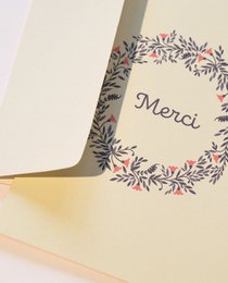Thank you card Merci