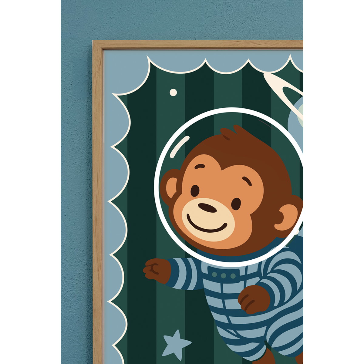 Póster habitación infantil - Mono Onno