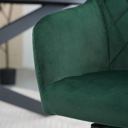Frazer Diamond Armchair [Set of 2] [Velvet] [360-degree Swivel Base]