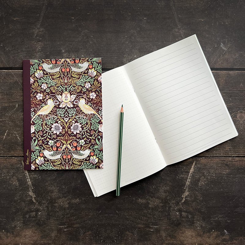 Note Booklet - Strawberry thief - William Morris
