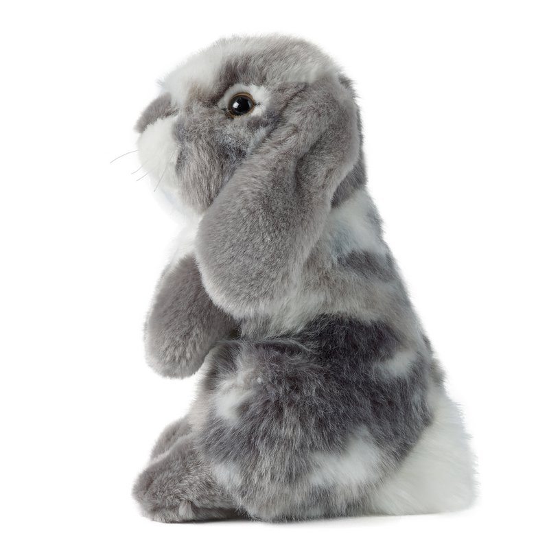 GREY SIITTING LOP EARED RABBIT 21 cm