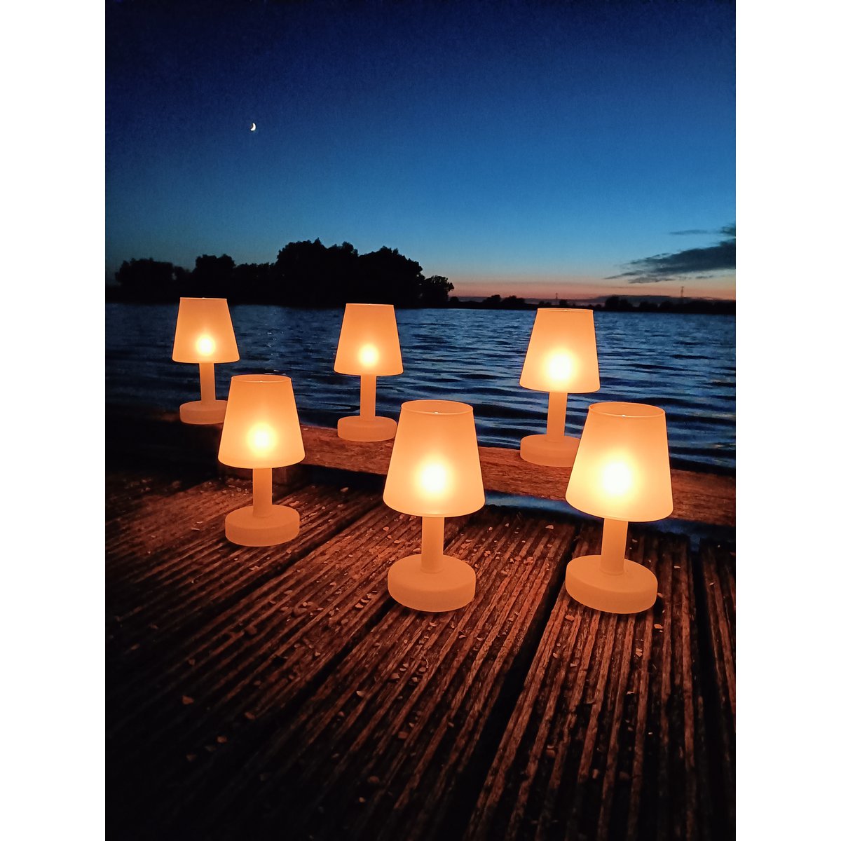 Olielamp Salon mat chroom