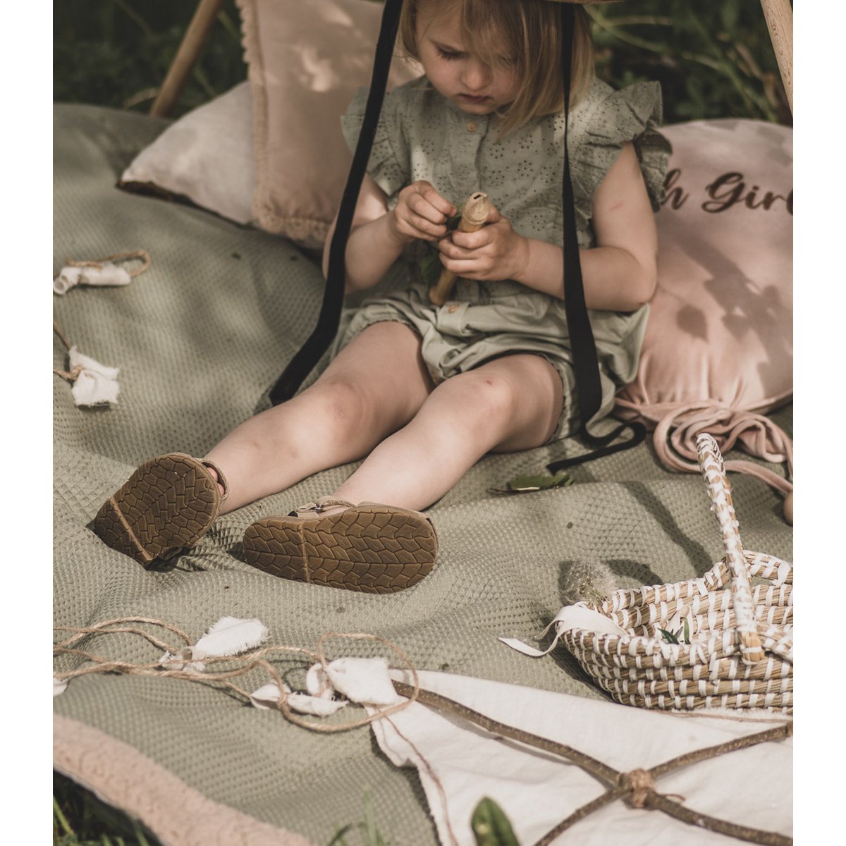 Wafel - XXL picknickkleed - picknickmat 180×160 cm