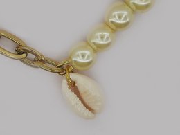 %2376 Cowrie shell pearl bracelet
