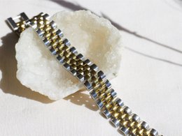 Yura - Woven Gold Silver Watch Chain Bracelet