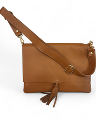 Sac cuir NY LUNA Camel