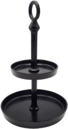 2 Laags Etagere - Candy - Negro Antiguo