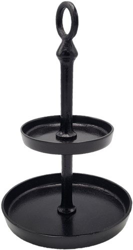 2 Laags Etagere - Candy - Black Antique