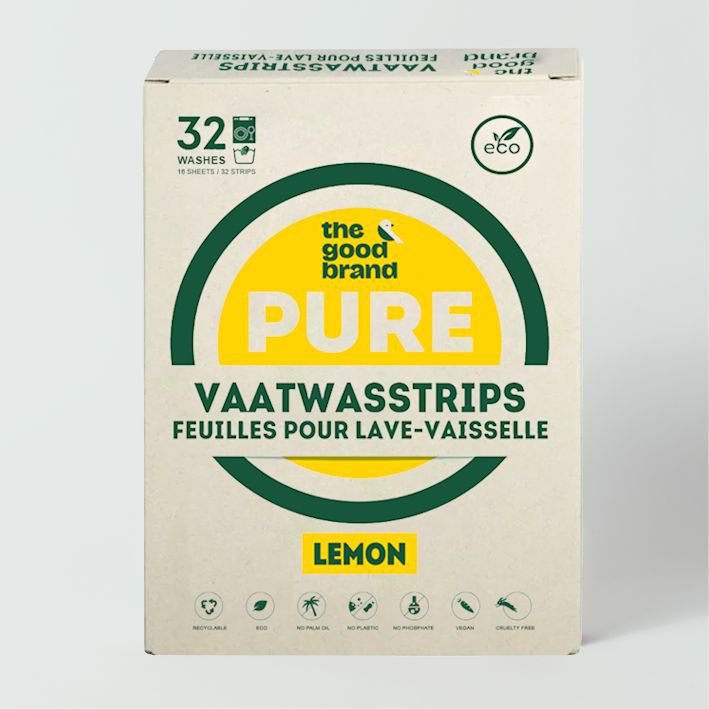 Tiras de lavaplatos limón multipack 32 lavados