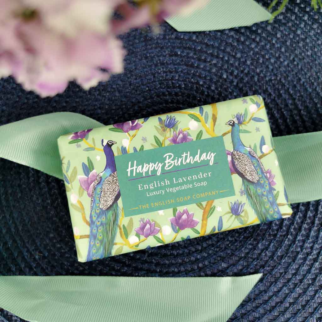 ENGLISH SOAP C° 190g zeep - Happy Birthday - Eng. Lavender