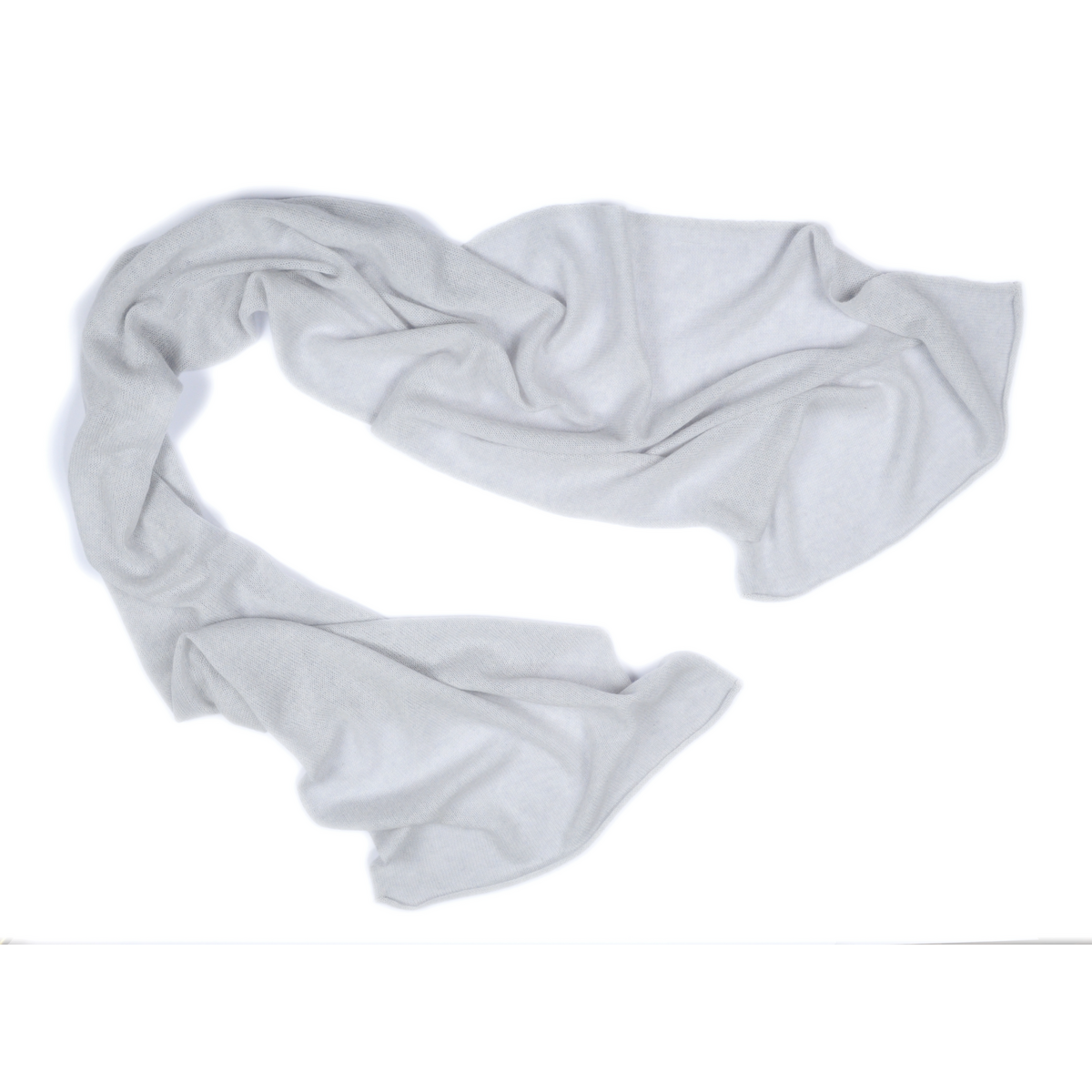 Echarpe Cachemire clair 100% Cachemire gris glacier