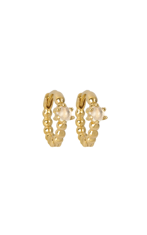Morganite earring 14K gold plated