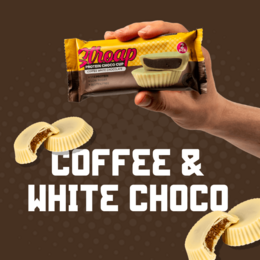 Eiwitarme koffie, witte chocoladebeker