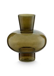 Vase Glass Green 23x27cm
