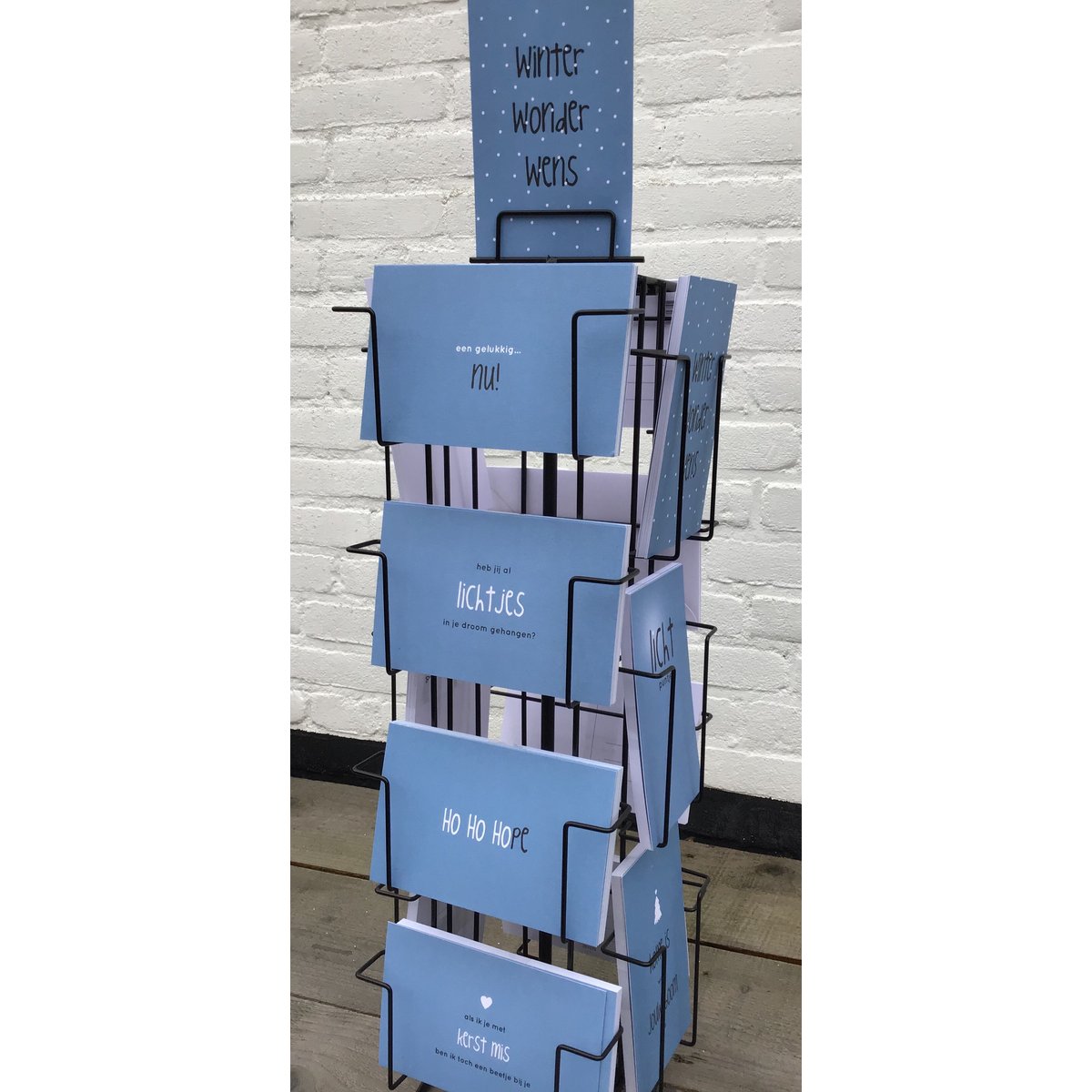 Display met 210 Papieren Wensen