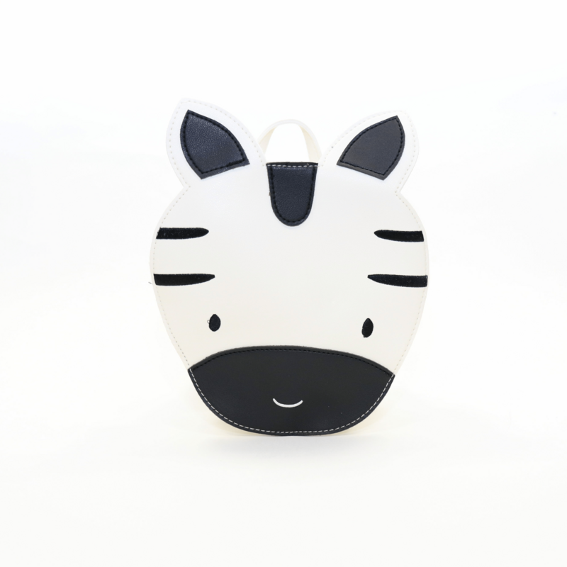 Adjustable animal shoulder bag for children - Aiko the zebra