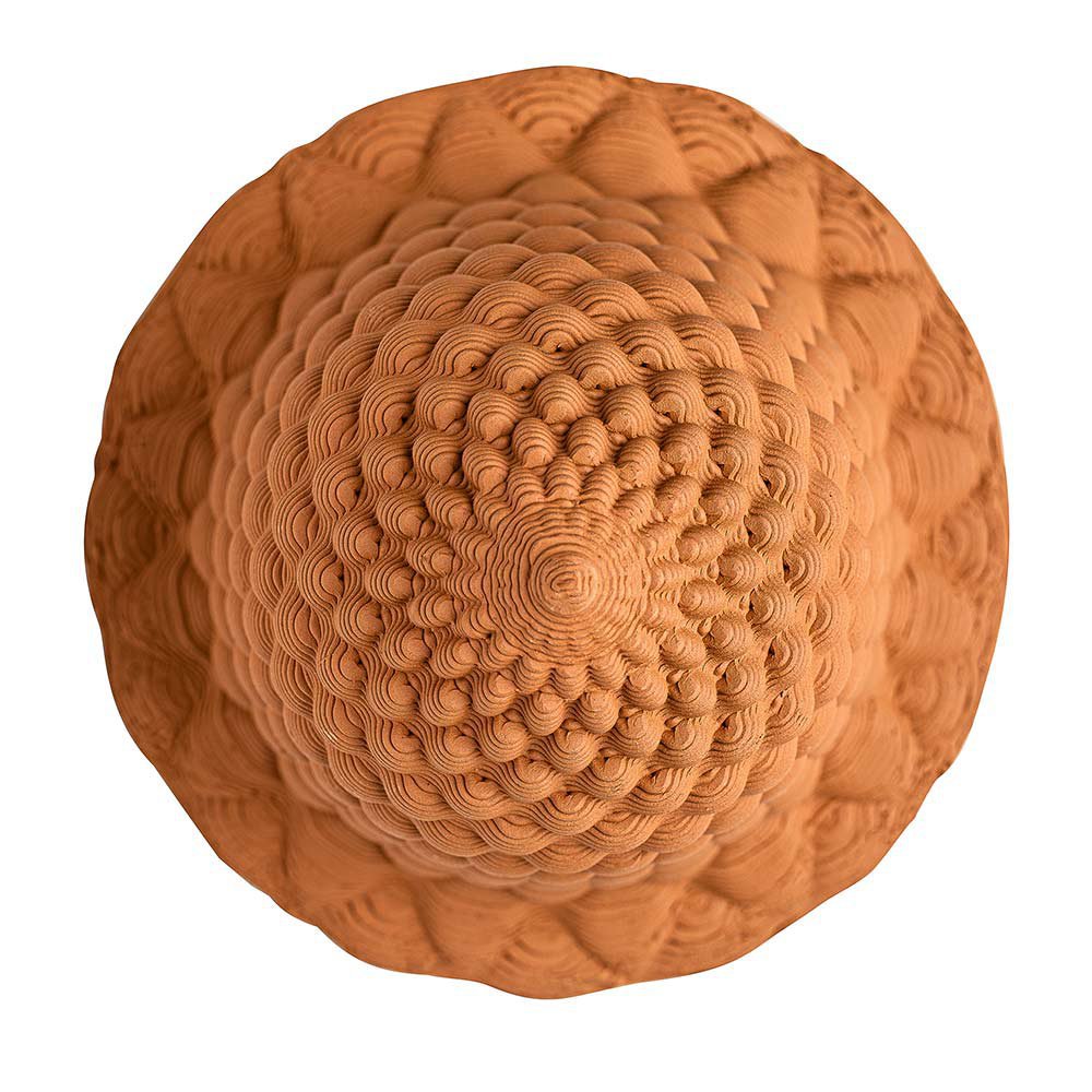 Plan B Terracotta Negative: la maceta de terracota con riego automático impresa en 3D.