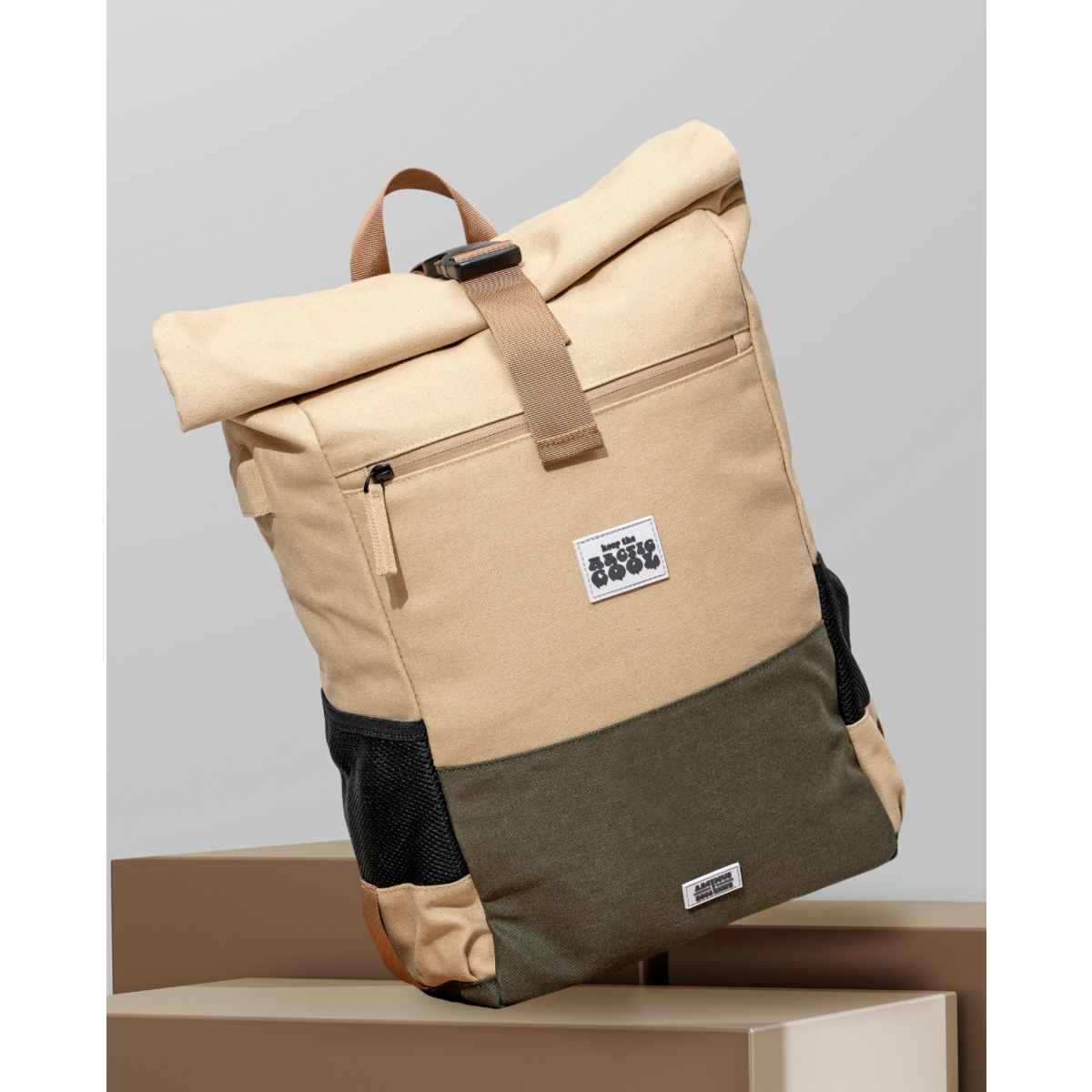 Sac à dos imperméable en chanvre Polar Explorer - Beige
