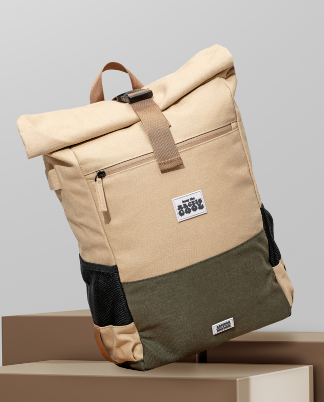 Sac à dos imperméable en chanvre Polar Explorer - Beige