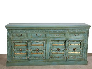4P.+4C FURNITURE. GREEN WOODEN HANDLE HM152307