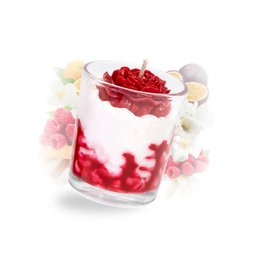 Small passion jasmine whipped candle - gift idea