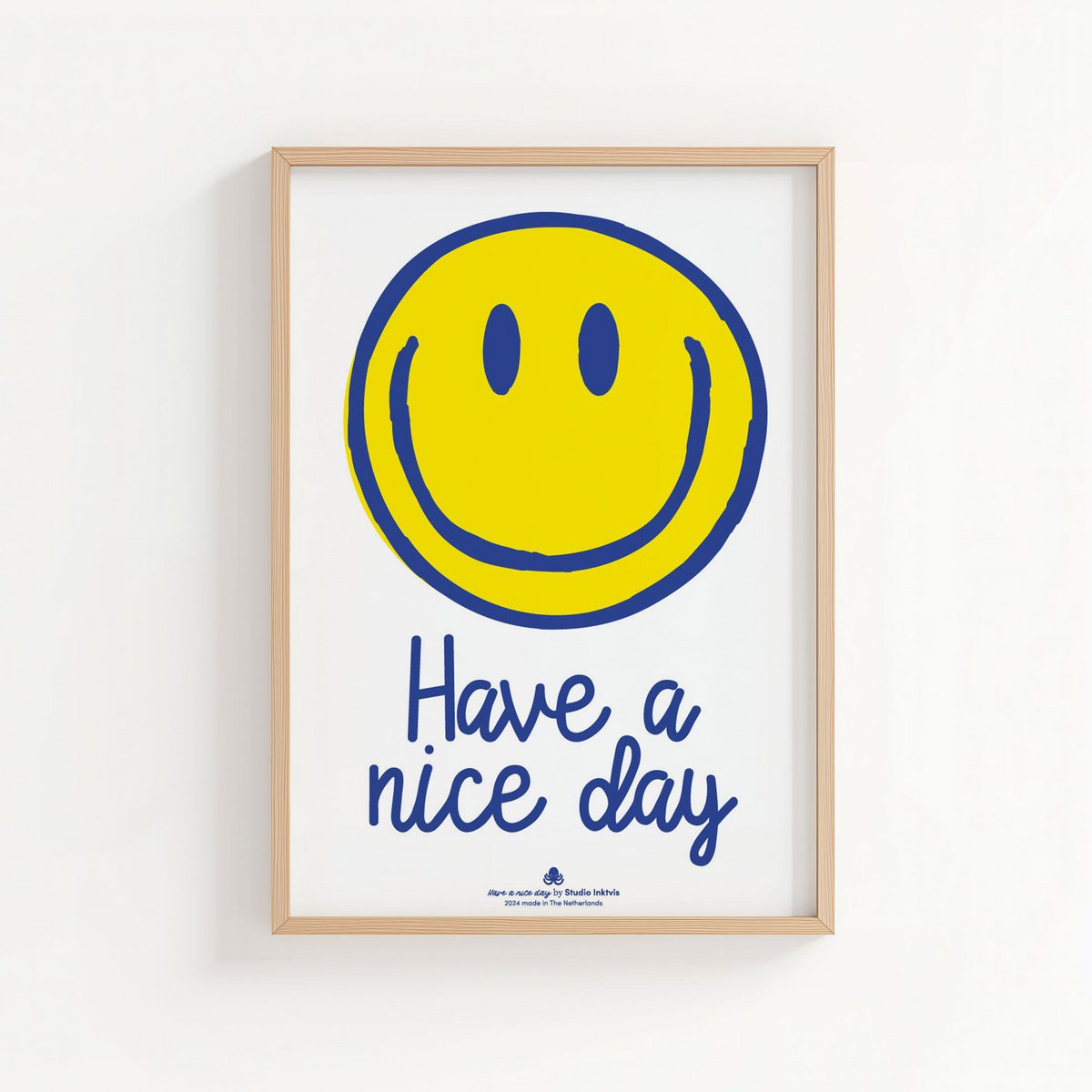 Riso-Poster A3 Smiley, ich wünsche dir einen schönen Tag