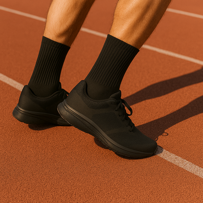 Sukats® 6 pares de calcetines deportivos | El atleta | Calcetines de tenis | Calcetines para correr | Sin costuras | Blanco o negro | Múltiples tamaños