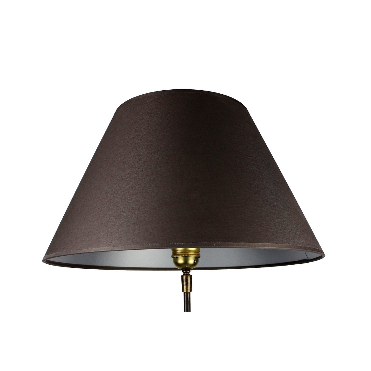 Tkanina abażuru ciemnoszara/wewnątrz srebrna 40/20/24 cm