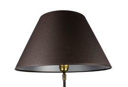 Tkanina abażuru ciemnoszara/wewnątrz srebrna 40/20/24 cm