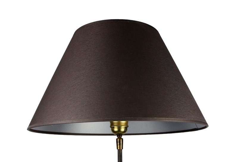 Tkanina abażuru ciemnoszara/wewnątrz srebrna 40/20/24 cm