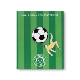 Emaille-Pin „Fußball“