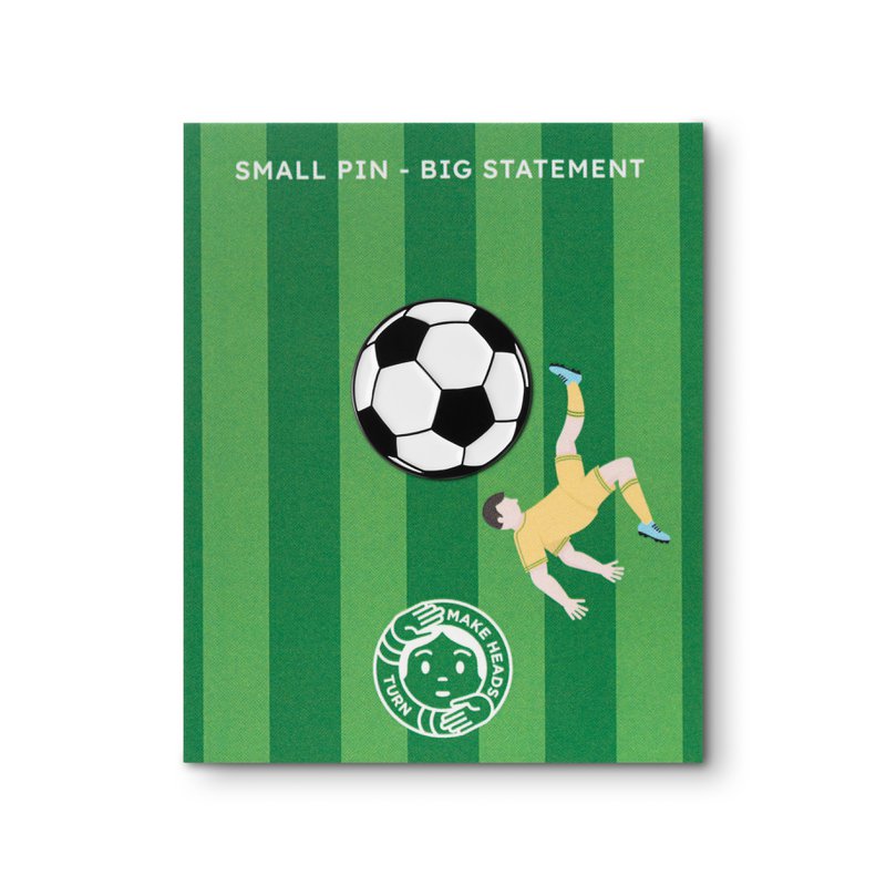 Emaille-Pin „Fußball“