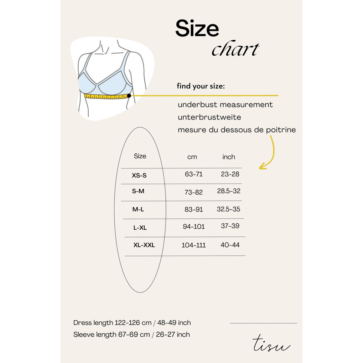 Vestido de maternidad y lactancia tisu, topo pálido