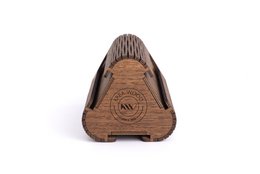 Krea-Wood handgemaakte koffiecapsulehouder voor Nespresso-compatibele capsules, in bruine kleur