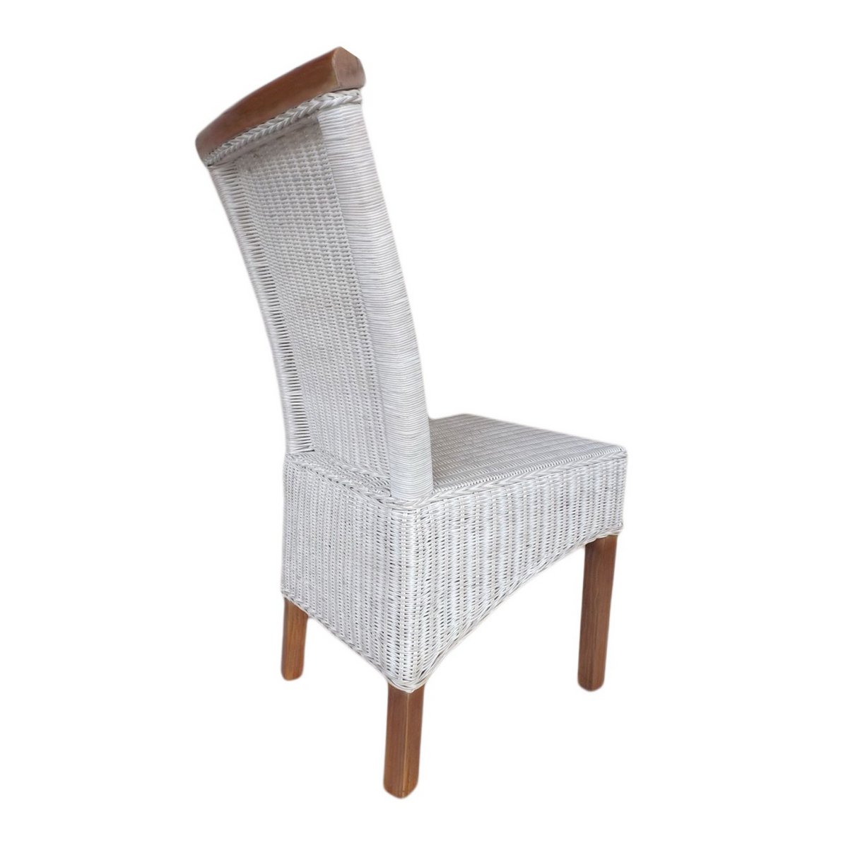Silla de comedor silla de ratán silla de comedor silla blanca rattan natural nucleus sostenible