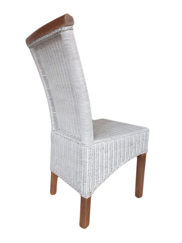 Sedia sala da pranzo sedia rattan sedia da pranzo sedia bianca perth rattan natura nucleo sostenibile