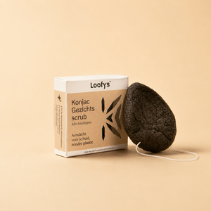 Konjac FaceScrub normal skin (black)