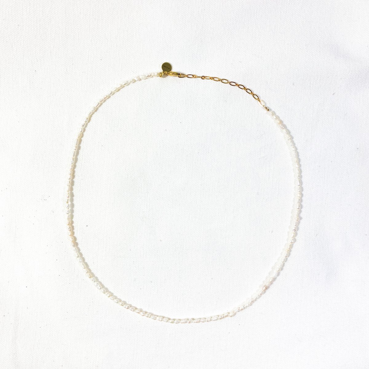 Pearl necklace for charms