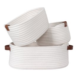 Paniers Jarana - Blanc, lot de 3