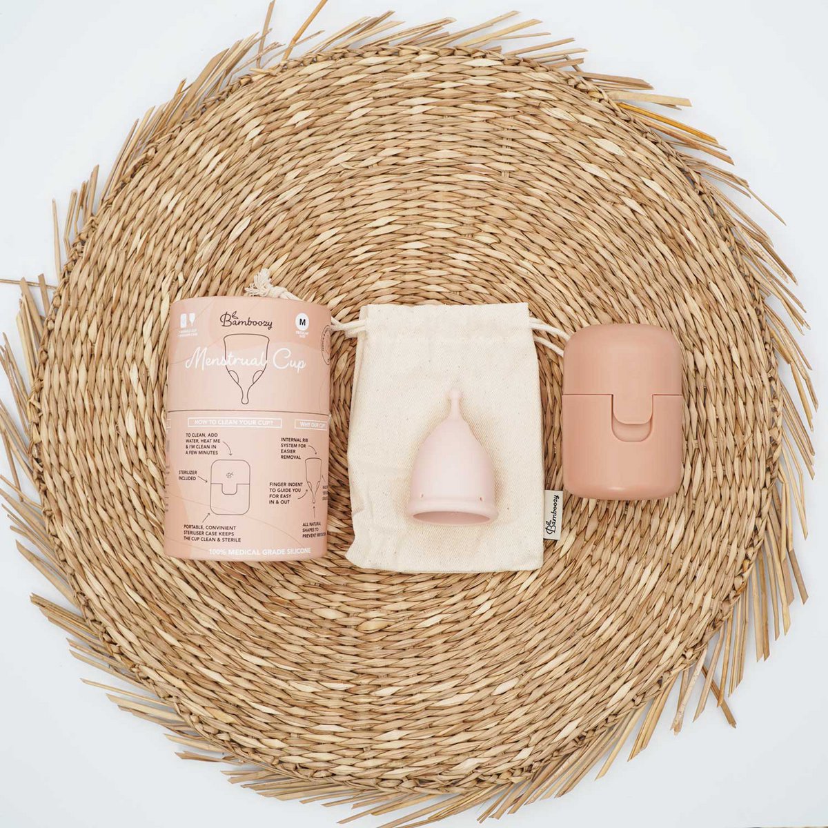 Bamboozy Menstrual Cup Set with Sterilizer 2nd Generation