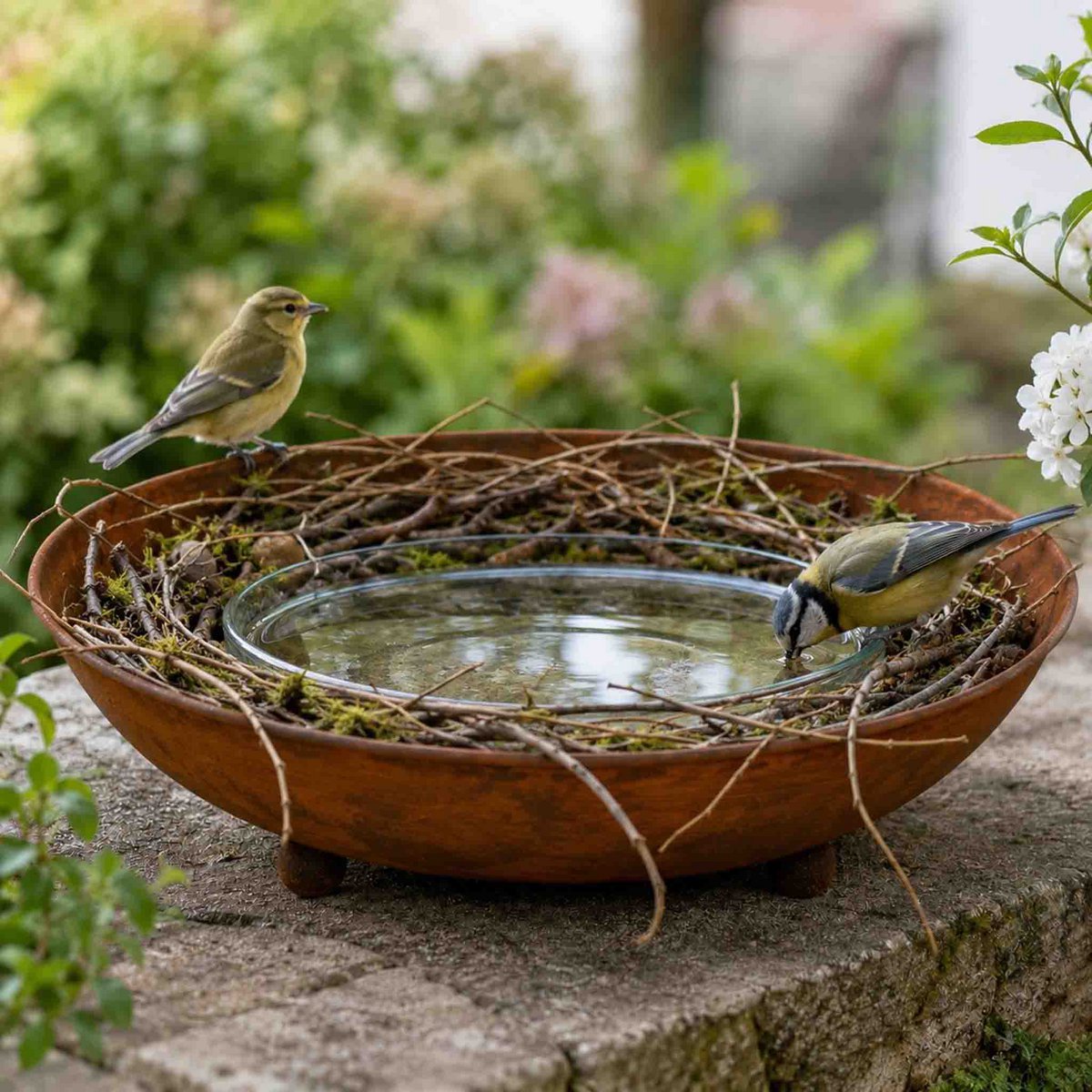 Rost Metall Schale Ø 53 cm | Gartendeko Vintage Planzschale | Blumenschale