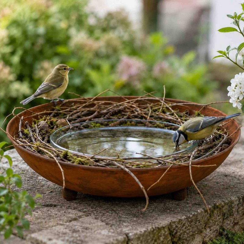 Rost Metall Schale Ø 53 cm | Gartendeko Vintage Planzschale | Blumenschale