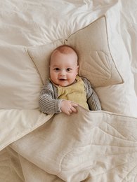 Linen shell child cover set "Sand"