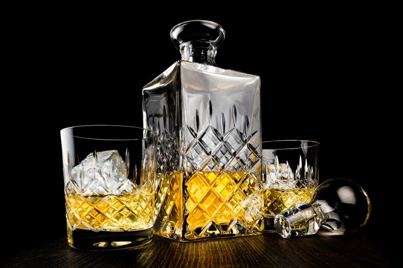 Set Royal di decanter per whisky in cristallo fatto a mano - Edizione limitata - Fatto a mano in Italia