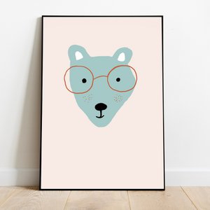 Ijsbeer poster babykamer