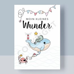 Postkort - Fødsel / Moin Little Miracle