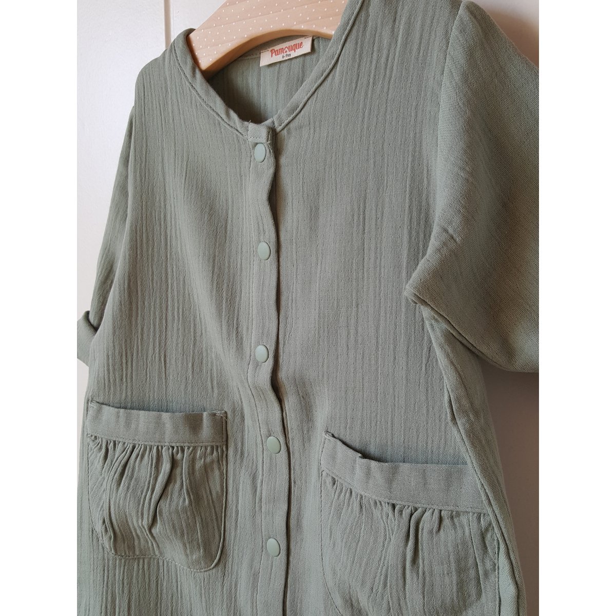 Pelele muselina unisex / 100% Algodón orgánico doble gasa