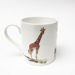 Tazza di animali da safari dell'acquerello